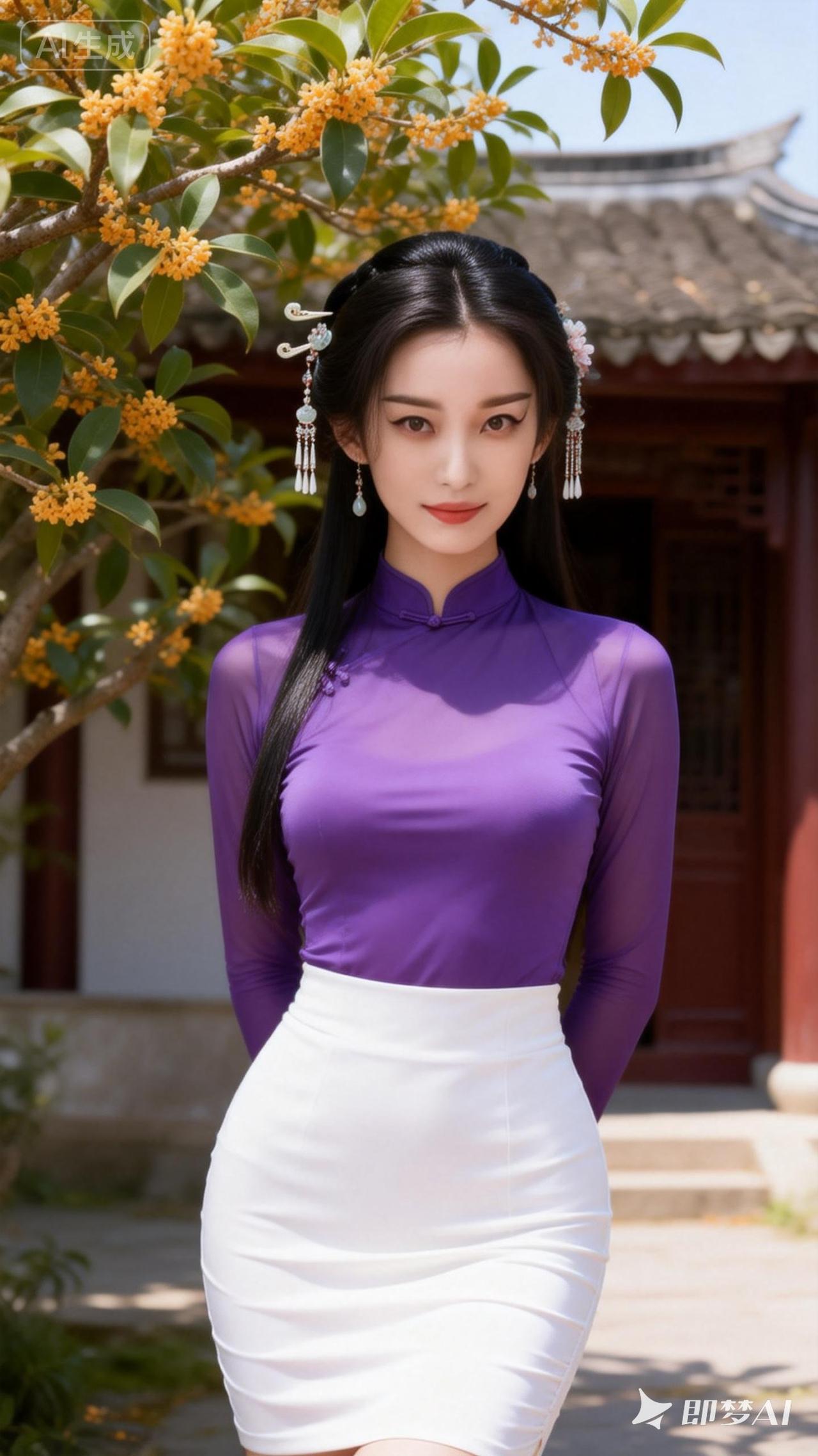 古风少女与现代时尚的碰撞，惊艳了时光！