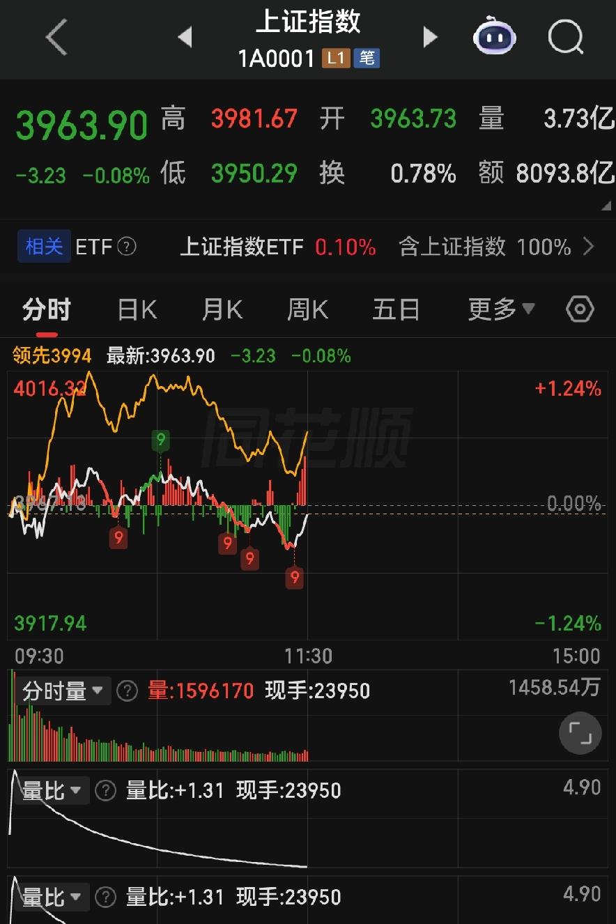 7月15日午盘复盘：指数集体走弱，高低切换下下午两种走势预判！

各位朋友些，今