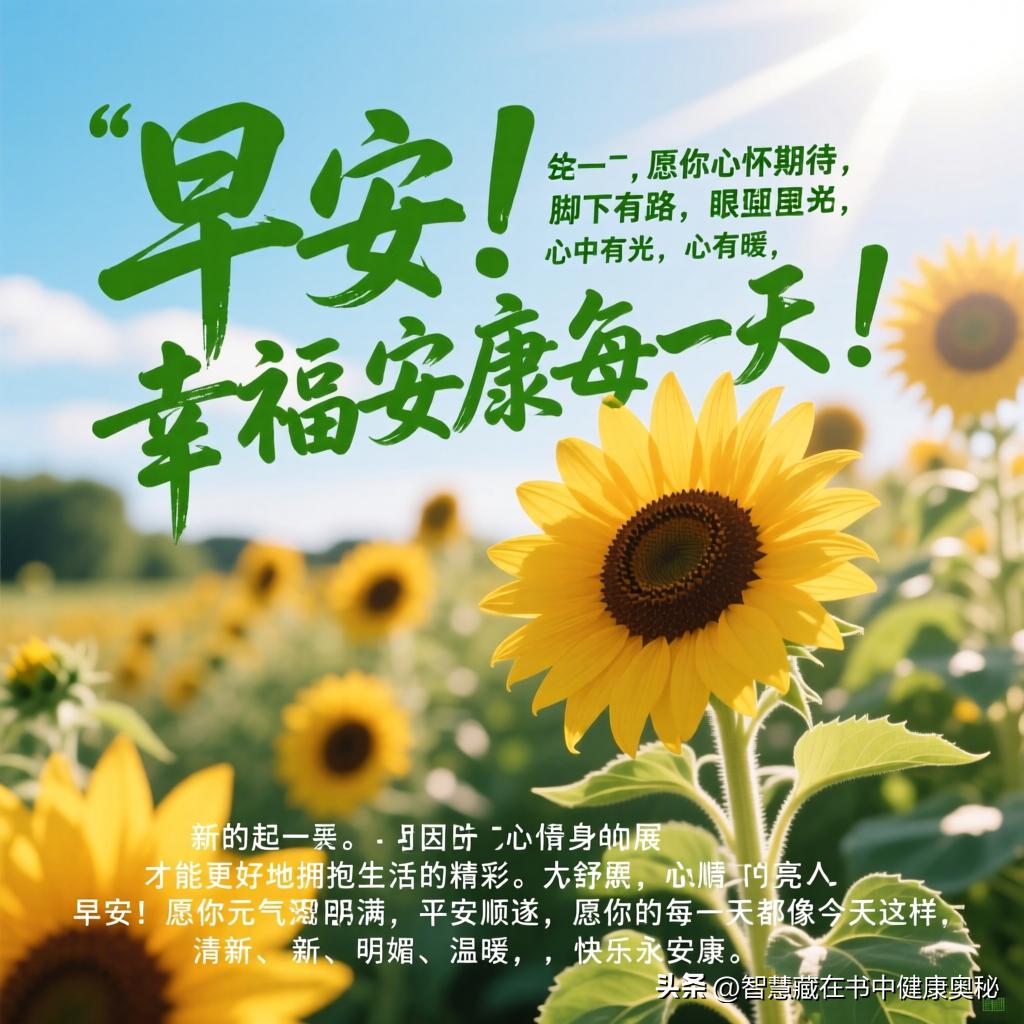 早安！幸福安康每一天！
清晨的风，带着一丝微凉，也带着草木与花香的清新气息，轻轻