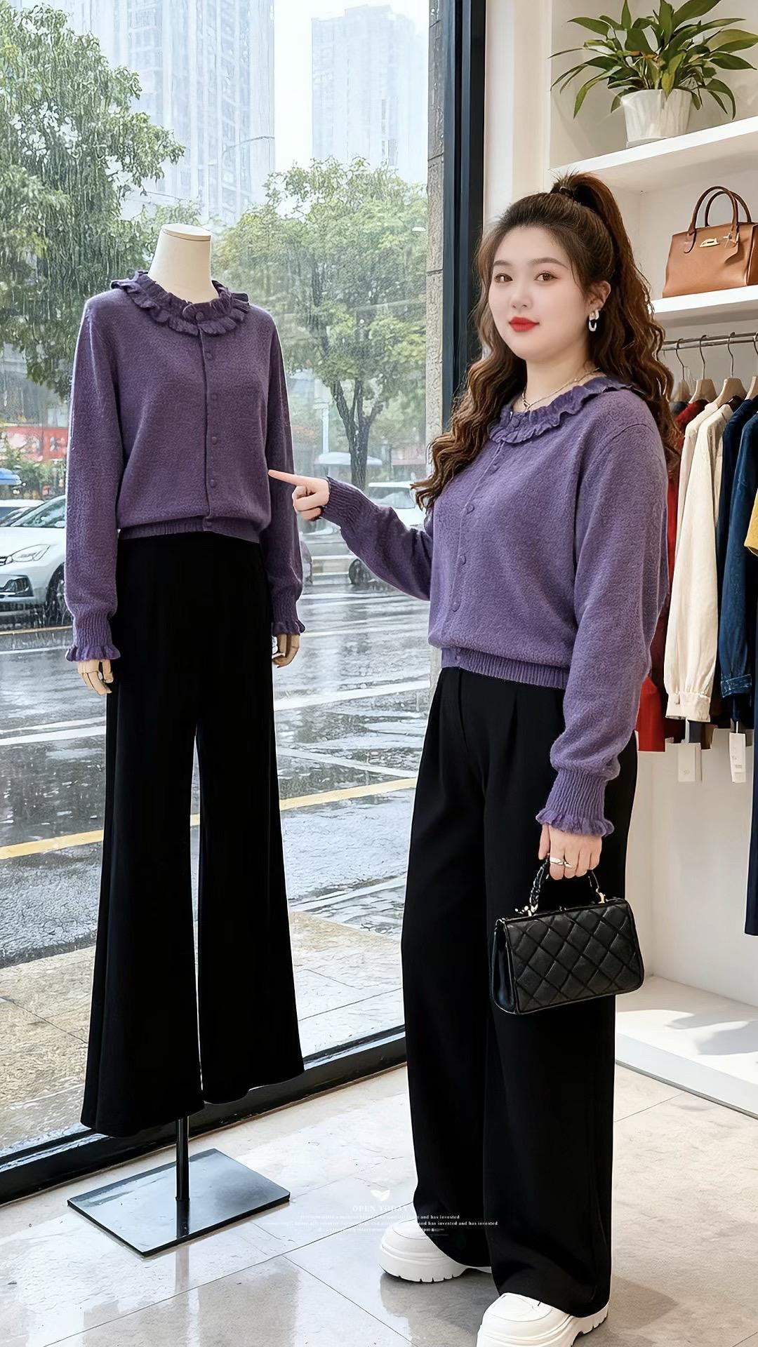 大码女装开启我的2026穿搭第一弹新年战袍我先手搓上了学会毛衣搭配这个...