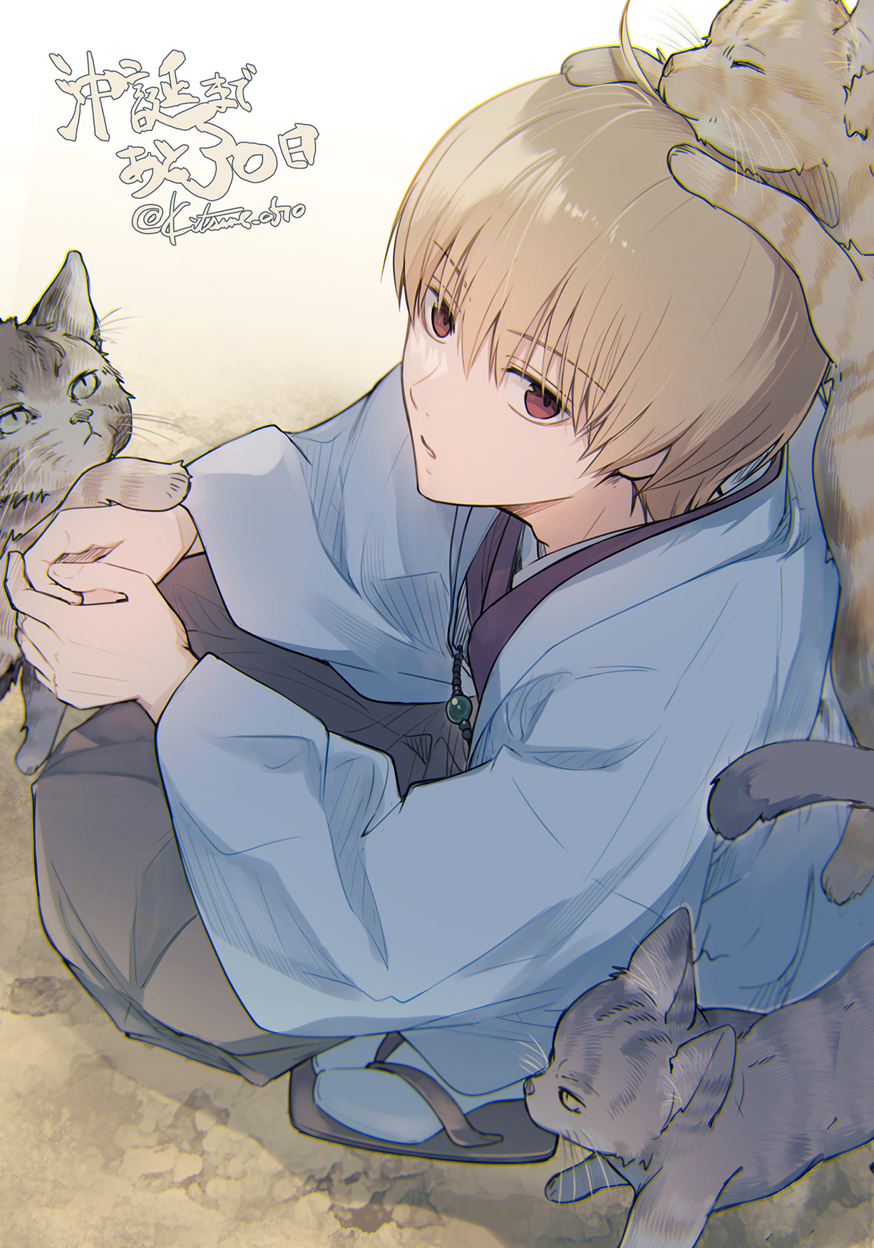 银魂动漫点评团“总悟乖乖的在这等我嗷”绘:Kitsune_0510 