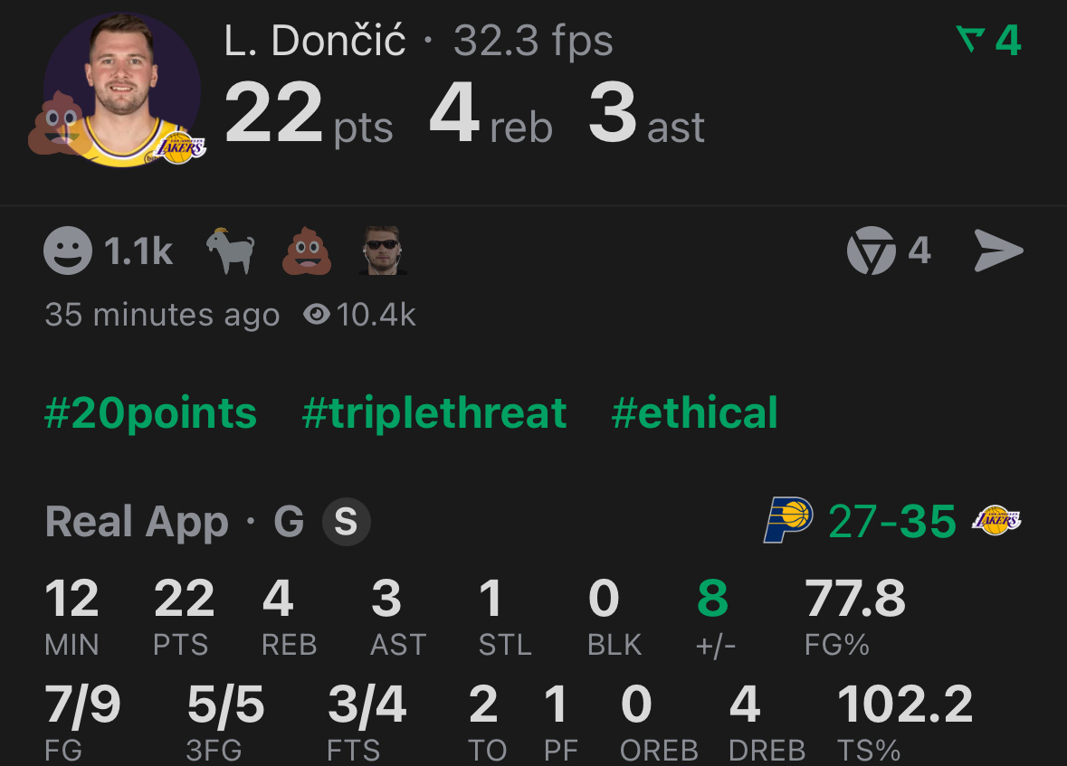 第一节东契奇22分，三分5中5步行者全队25分步行者vs湖人nba