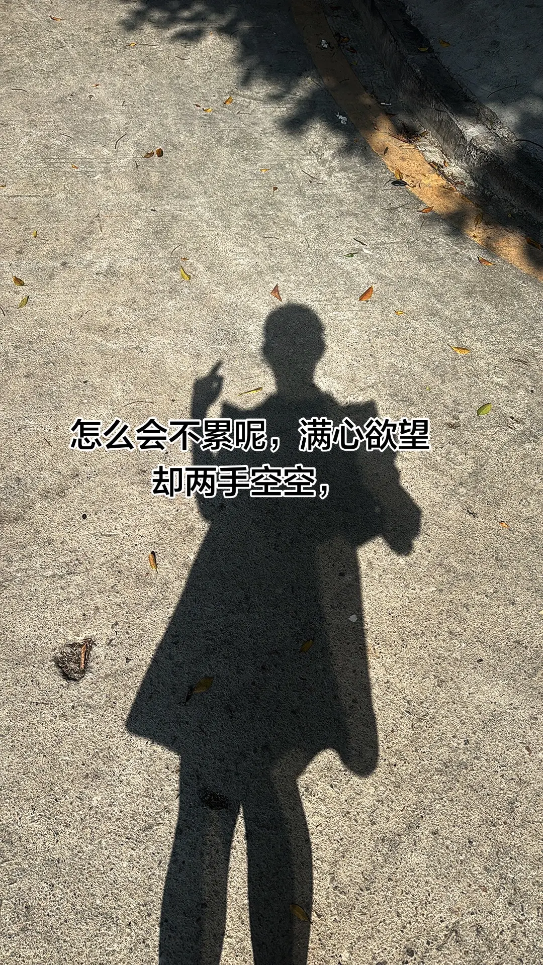 怎么会不累呢，满心欲望却两手空空
