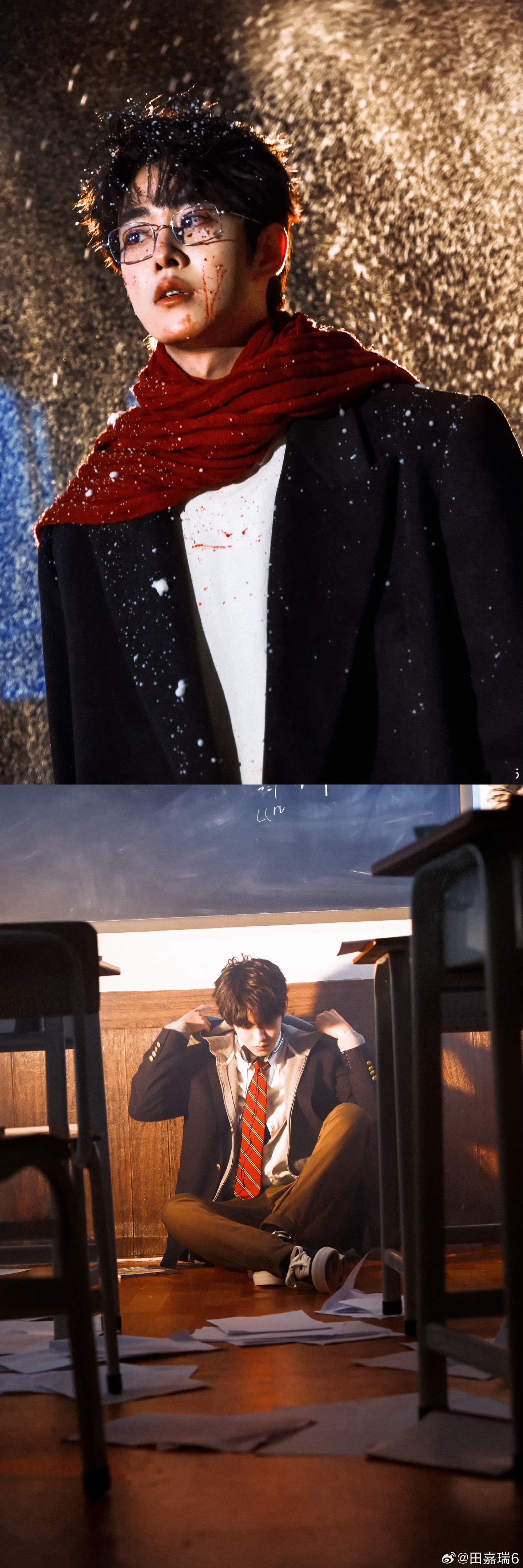 田嘉瑞生日大片 田嘉瑞生日写真大片来袭，一面阳光帅气的学长，一面战损阴冷，好百变