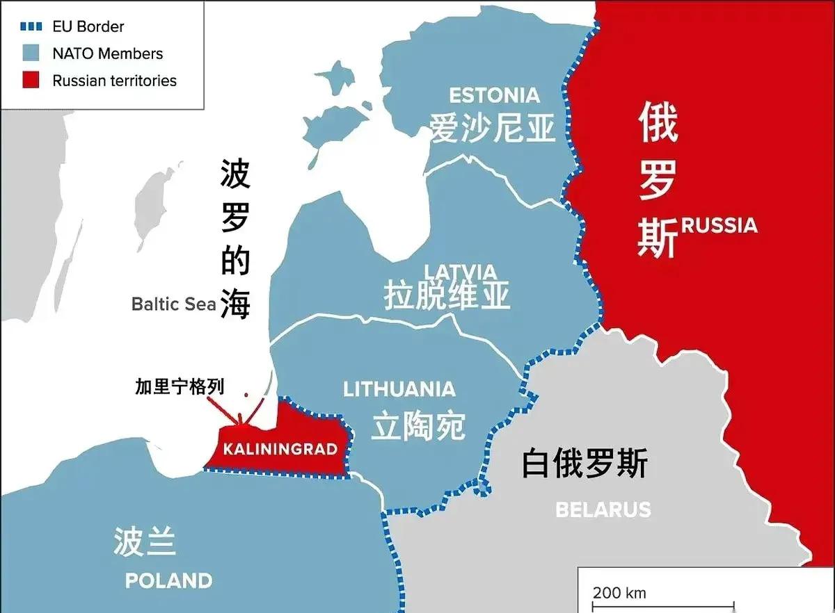 打开地图瞅了一眼加里宁格勒，真替欧洲那帮权贵们捏把汗。

这就不是个正常的地缘板