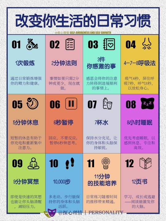 改变你生活的日常习惯