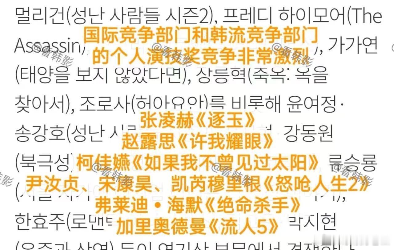 恭喜赵露思入围首尔电视剧大赏视后🎉🎉🎉 