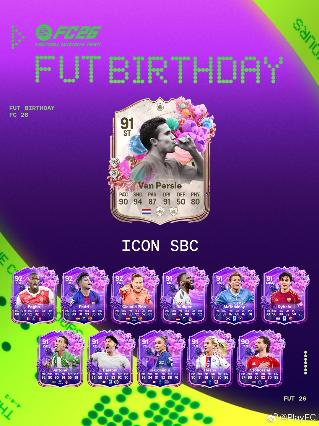 3月16日【新增 SBC】共 5 个：1. Robin van Persie｜1