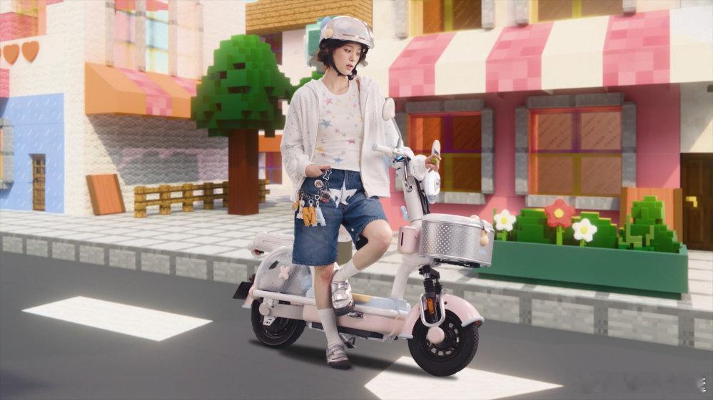 欧阳娜娜审美缪斯 置身充满新意的元宇宙场景里，欧阳娜娜尽情诠释属于年轻群体的出行