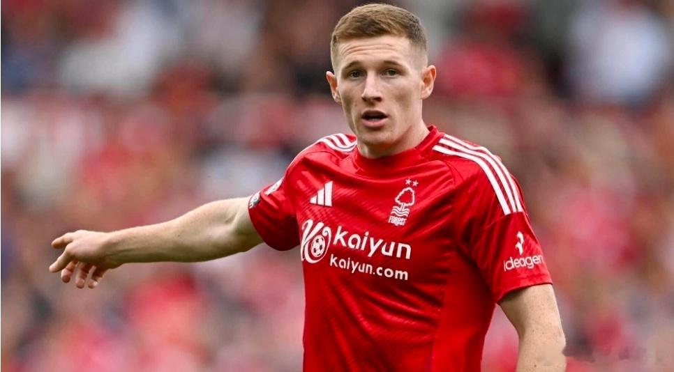 森林为中场安德森标价1亿镑 曼城曼联均有意安德森在2024年转会至城市球场，与自