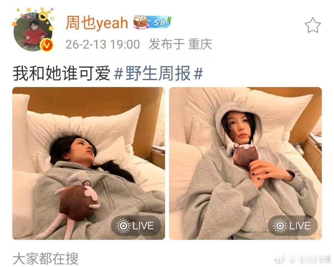 周也我和她谁可爱周也老鼠干合拍周也老鼠干合拍，爱了爱了， 