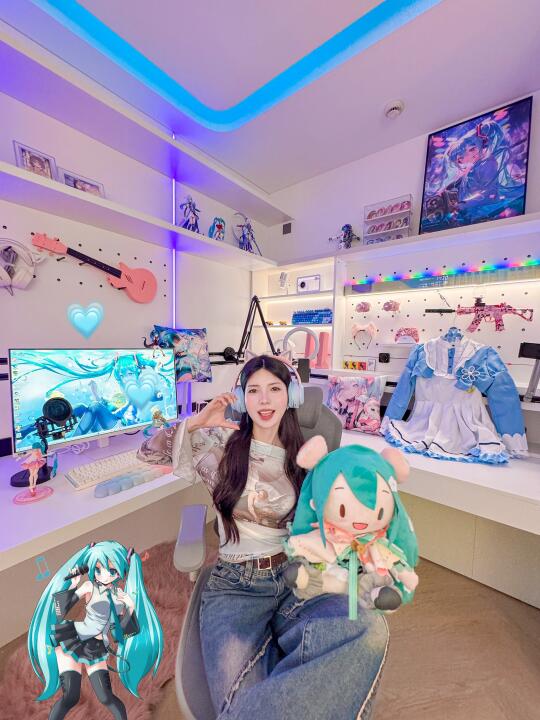 🩵初音未来电竞房！谁懂这一刻的幸福感！！