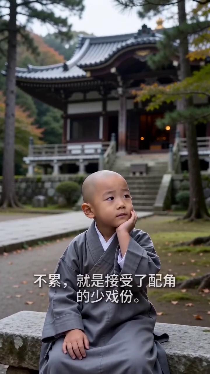 豆包AI生成。
不累，就是接受了配角的少戏份。