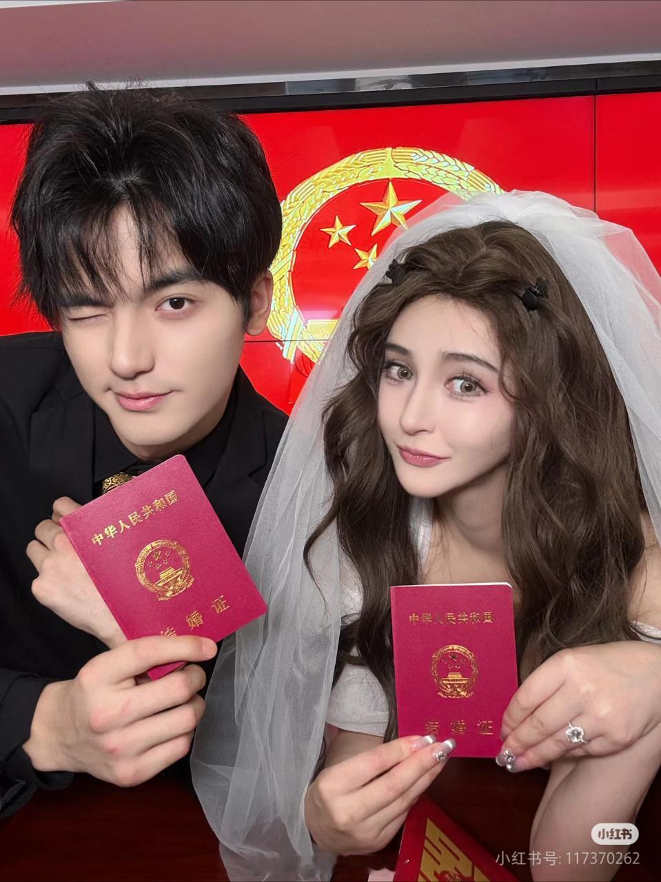 李心艾结婚了，之前饰演过《锦绣未央》里的李长乐 
