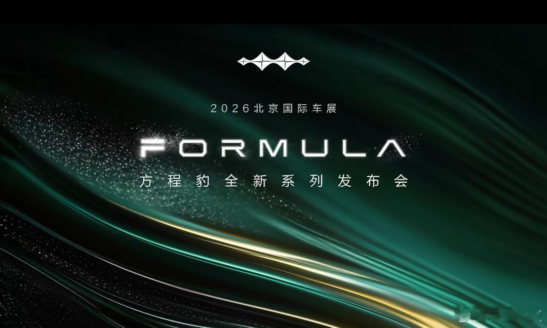 先播报两个汽车的好消息，方程豹轿车命名正式公布，就叫方程，方程系列和豹系列组合依