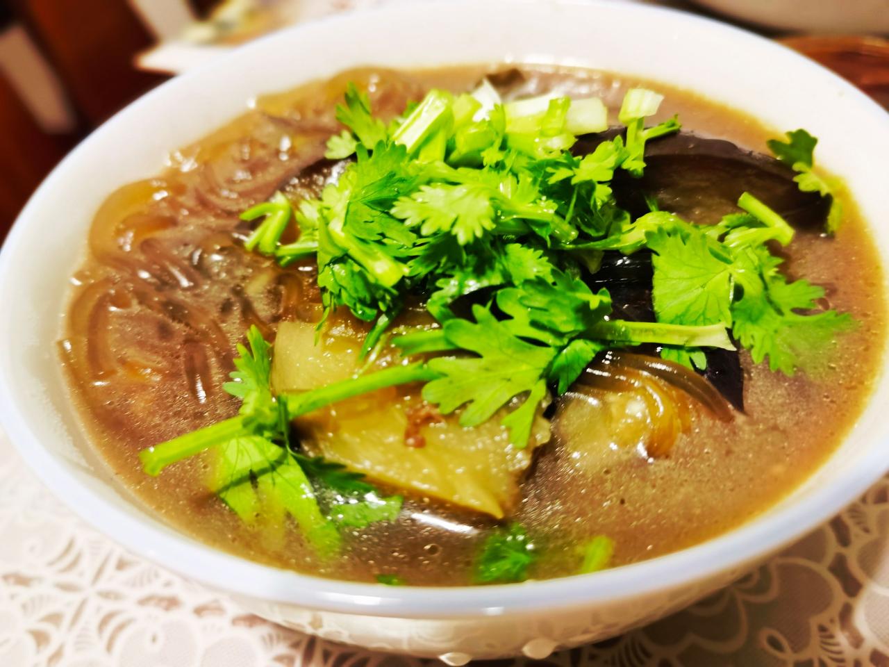 鲁西北名菜：熬茄子。成品。