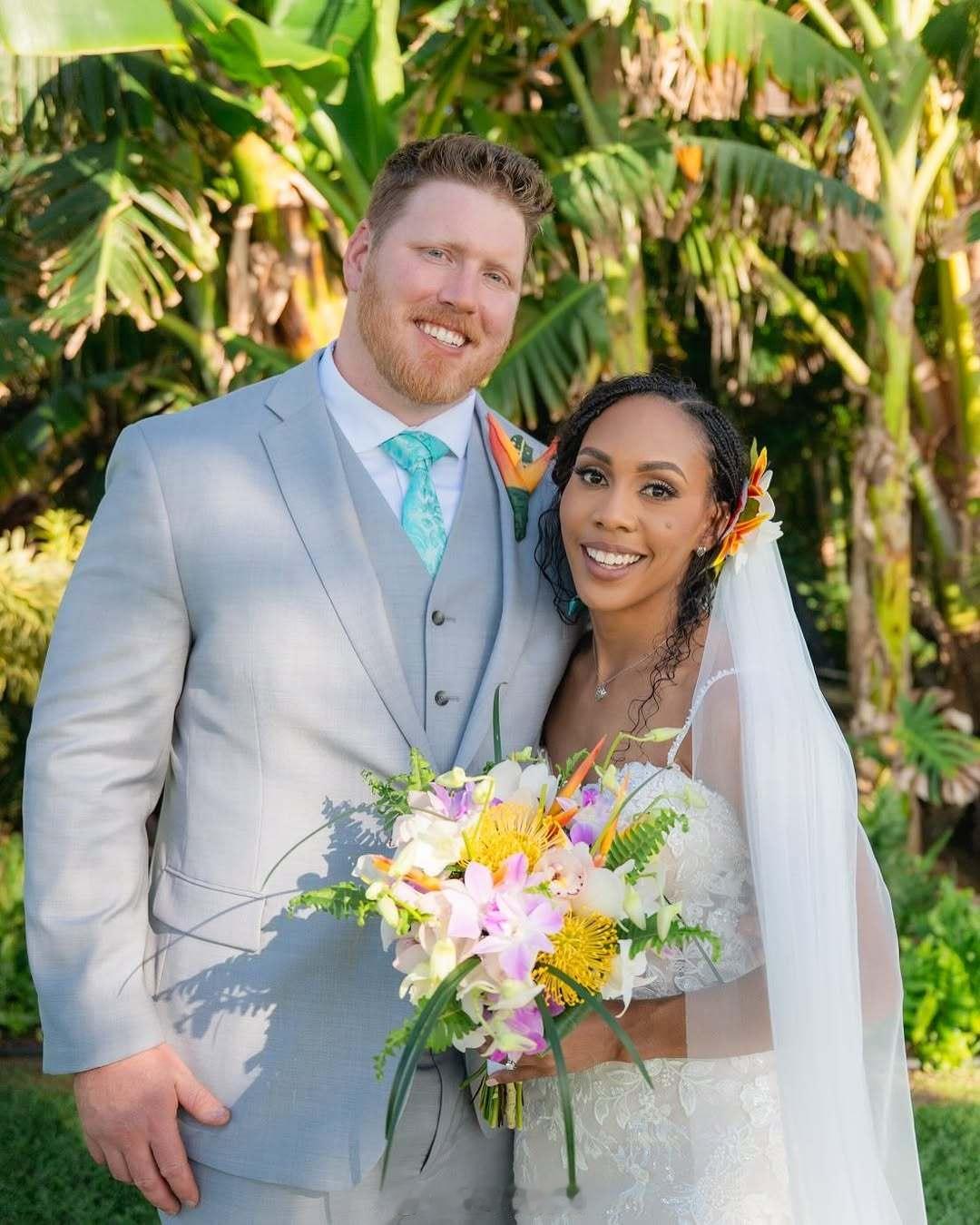 铅球世界纪录保持者 Ryan Crouser 克鲁瑟结婚了。铅球 婚纱照 ​​​