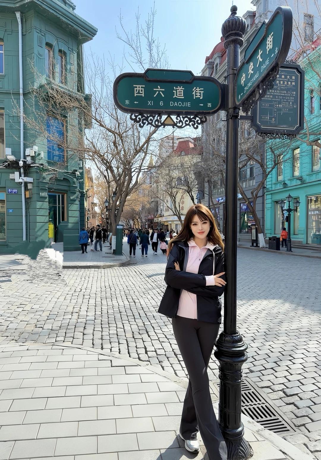 2026.4.9中央大街已经可以穿单衣了