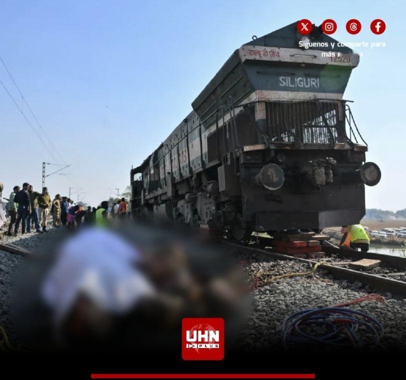 新闻快讯—— 印度阿萨姆邦一列客运列车在铁轨上撞倒一群横穿线路的大象，造成7头大