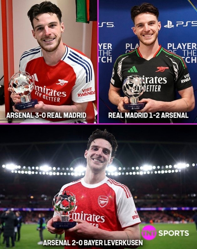 阿森纳2比0勒沃库森 在欧冠淘汰赛次回合，阿森纳2-0击败勒沃库森。本场比赛赖斯