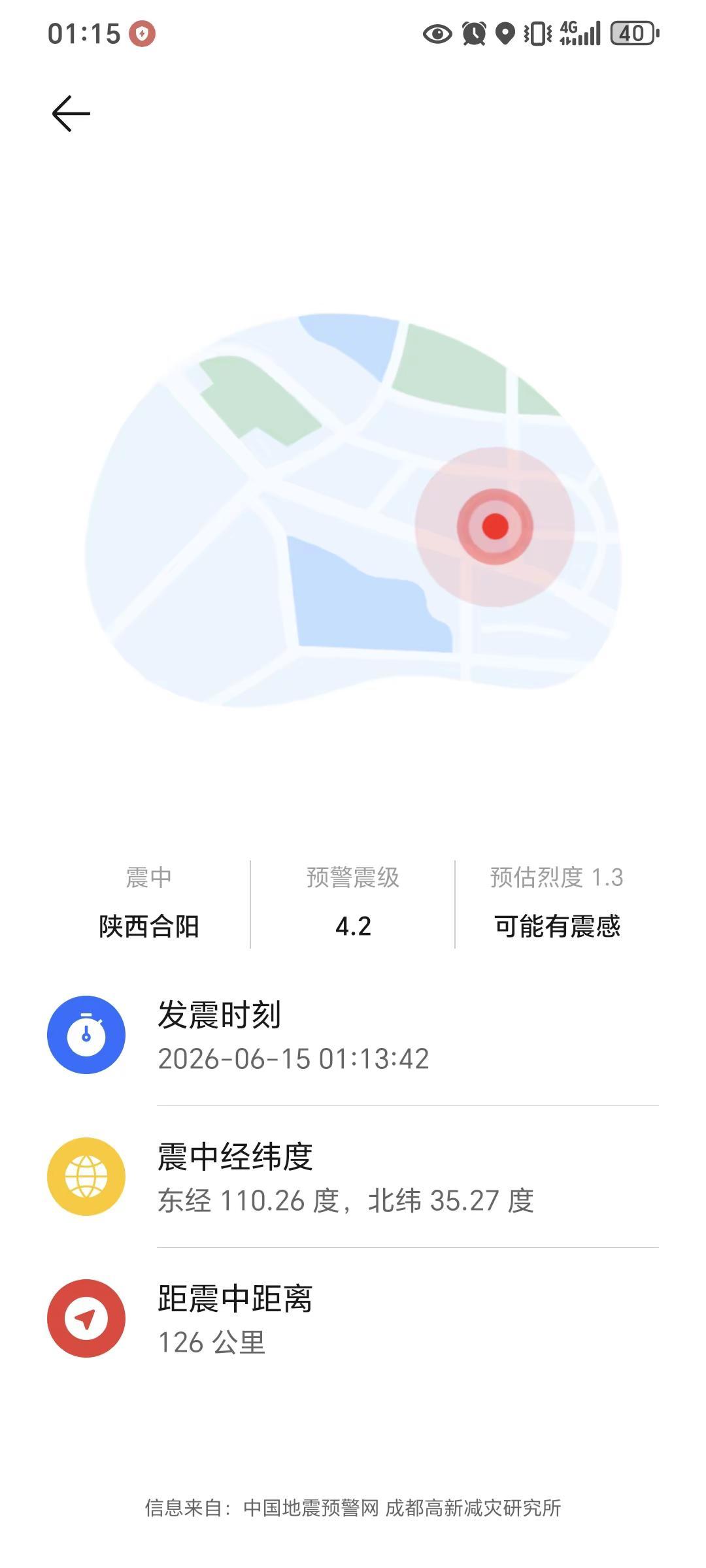 地震了