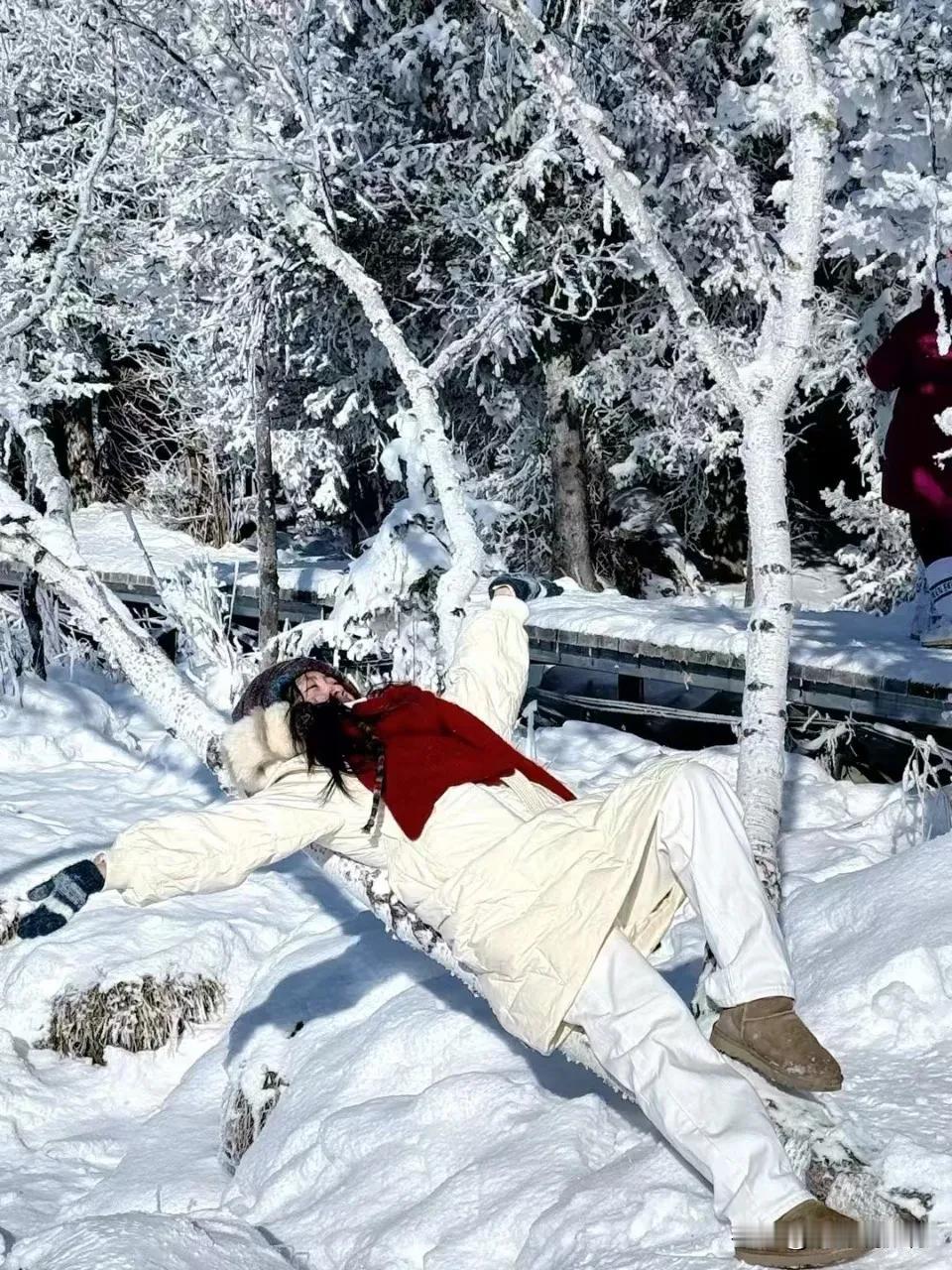 我的阿勒泰6日
卷入雪花雾漩涡，凇里迷失方向·12月22日