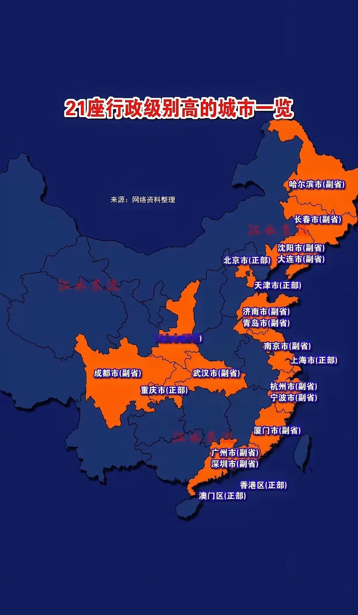 总体数字没错，但正式严谨的说法应该这样表述：
内地15座副省级市：哈尔滨、长春、