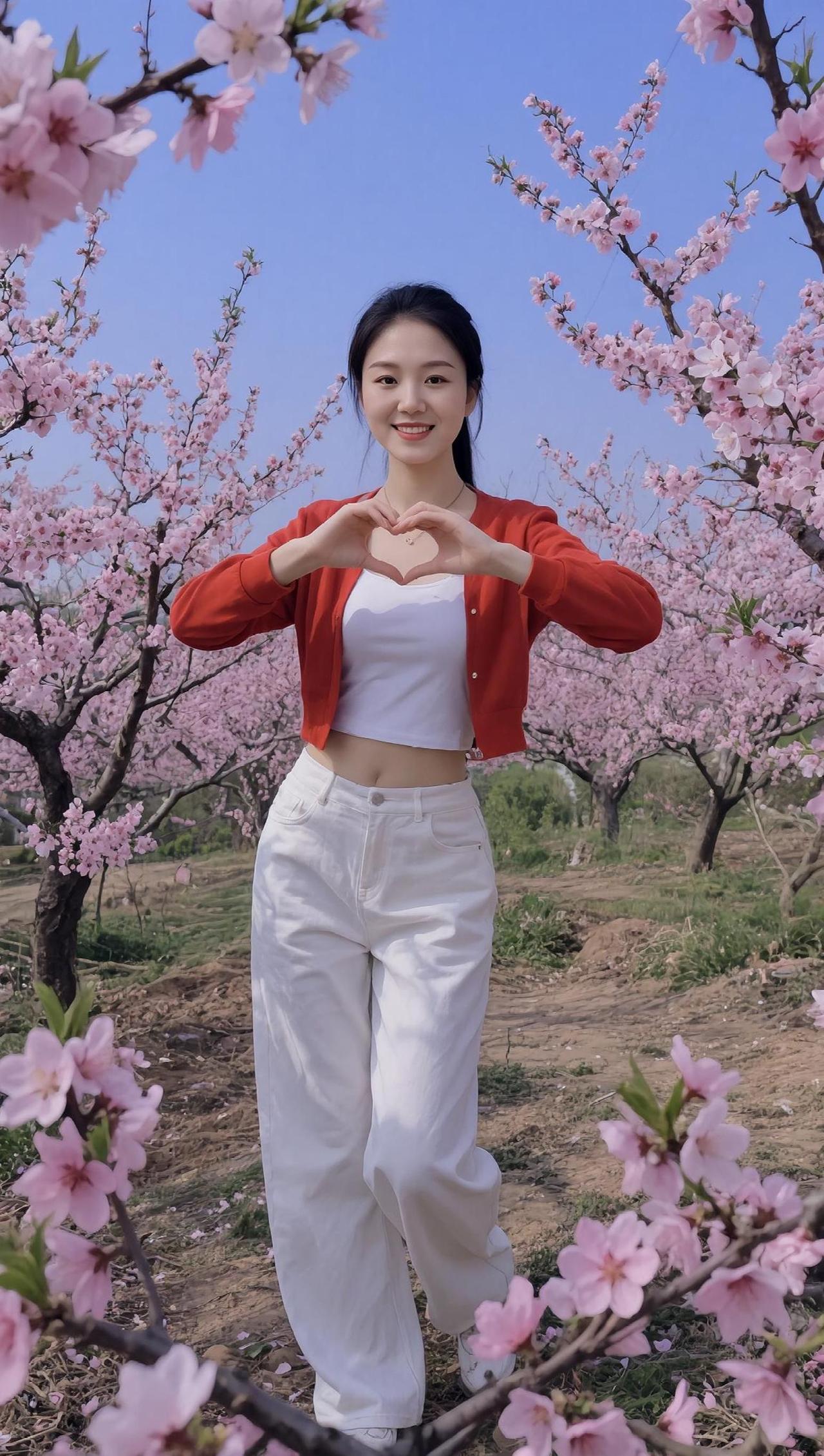 AI桃林元气照 随变ai随便玩