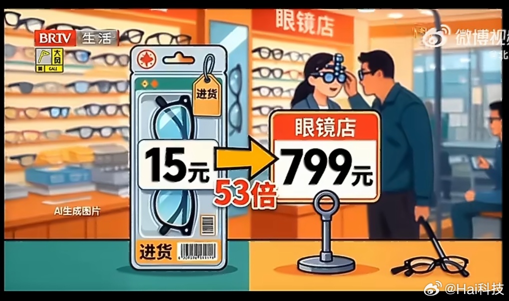 53倍315也报道过眼镜暴利，但是然后呢？没有任何一方跟进，整个行业水太深了，没