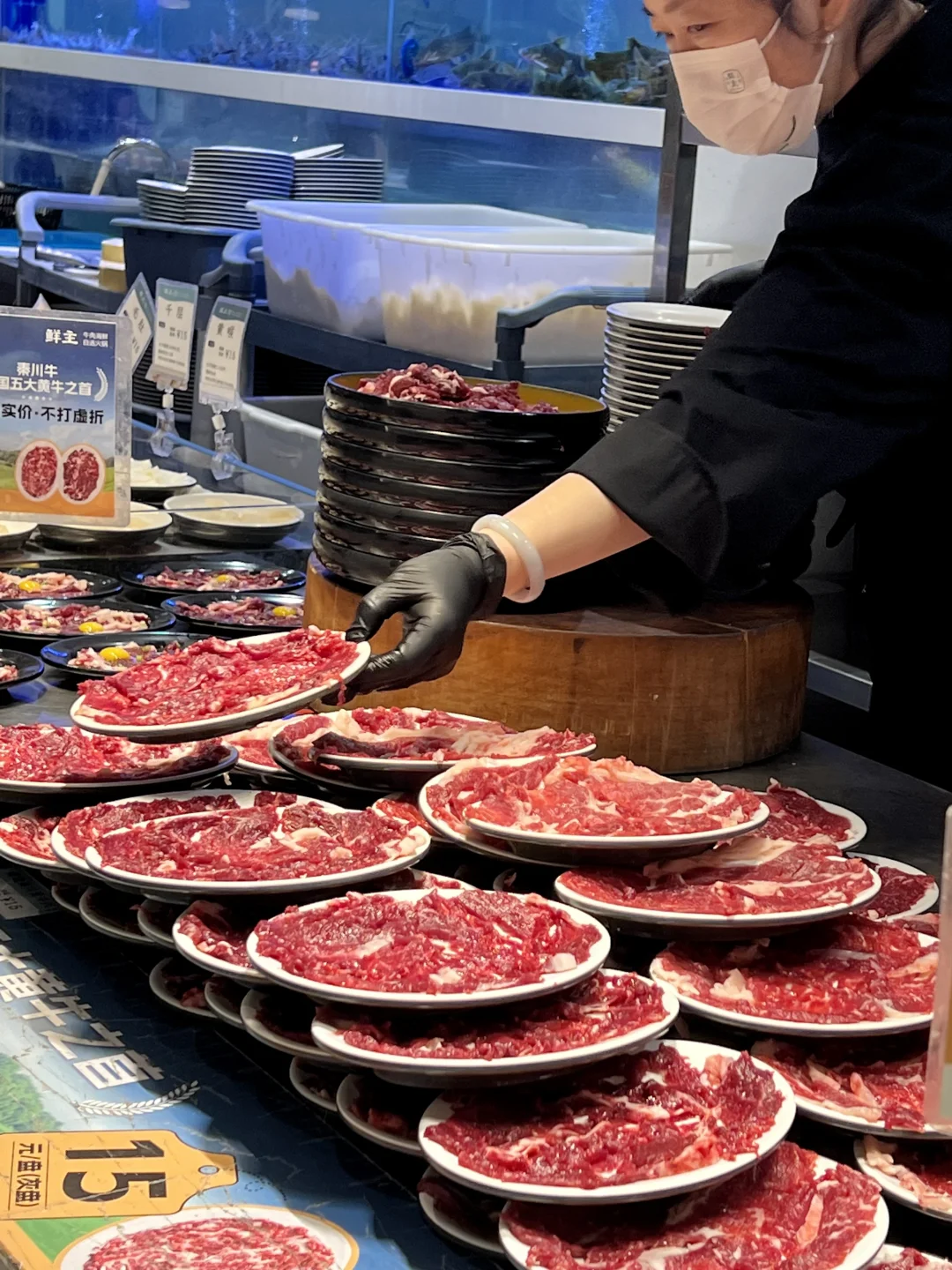 今天好冷｜炫点9块9的潮汕牛肉和鲍鱼补补