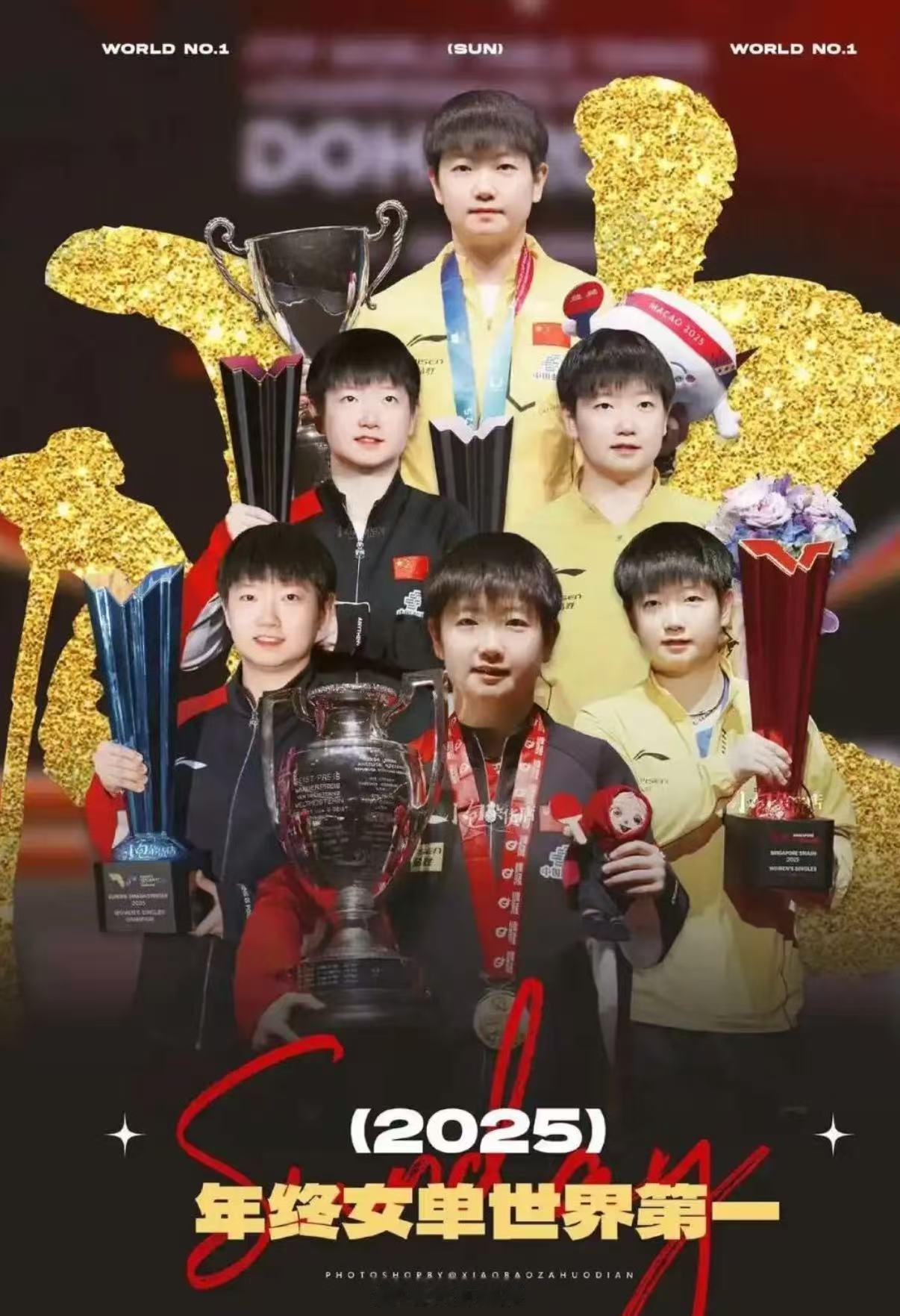 孙颖莎连续4年女单年终世一孙颖莎以11600分断层领先，连续4年稳坐女单年终第一