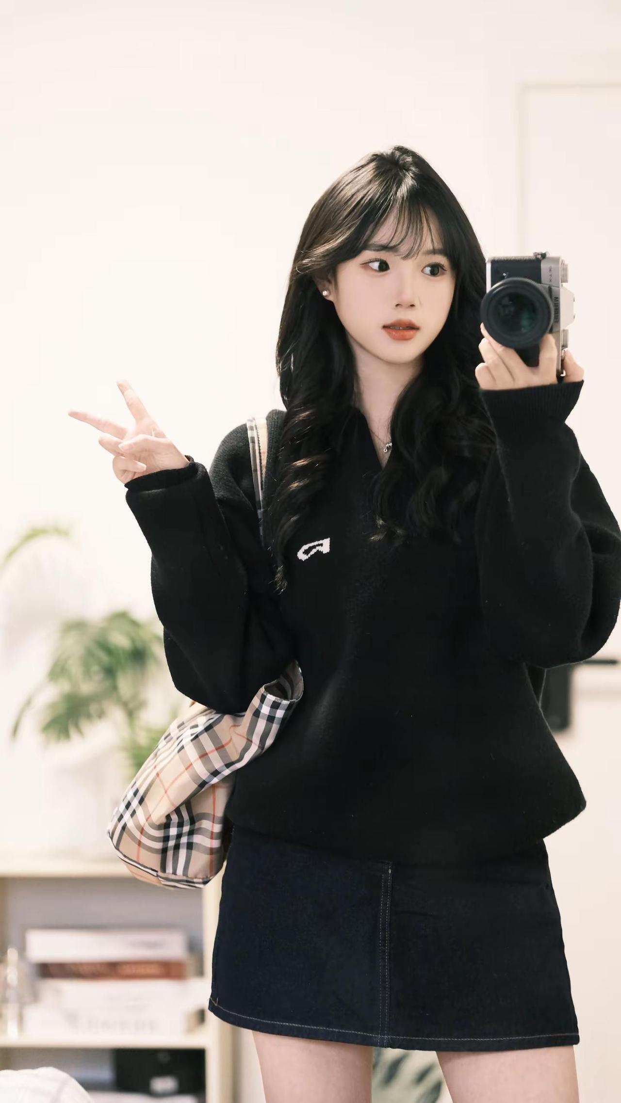 如果留不住就别勉为其难  富士xt30ii镜头：适马56展示一下我的甜妹穿搭 韩