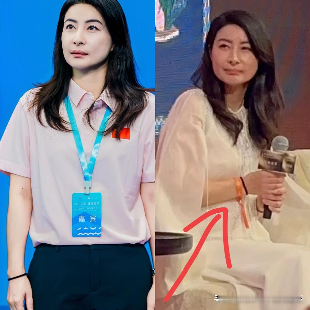 我堂姐在赛场上当志愿者

幸运的看到郭晶晶

堂姐小声地告诉我了一个大实话，她说