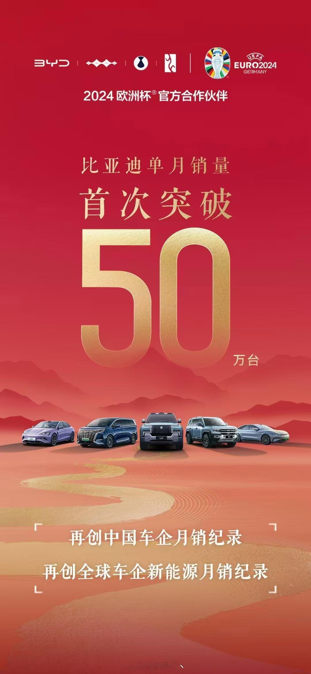 简直逆天，比亚迪10月销量直接突破五十万辆，达到502657辆。五十万辆是什么概