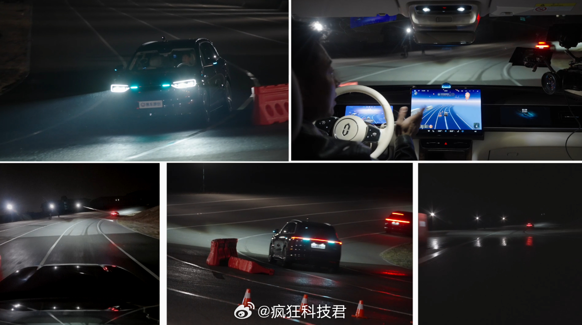 鸿蒙智行问界M7实测896线激光雷达暴雨、黑夜、湿滑路面，当这些极端恶劣天气的b