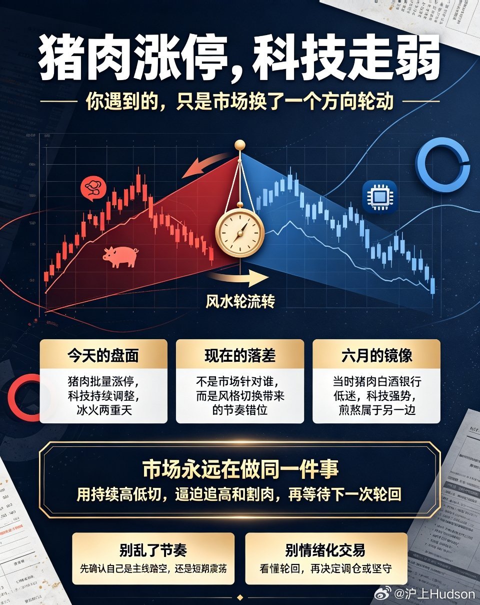 股市最公平的轮回：当下的落差，都是市场的常态轮动今天的盘面，极致的冰火两重天，相