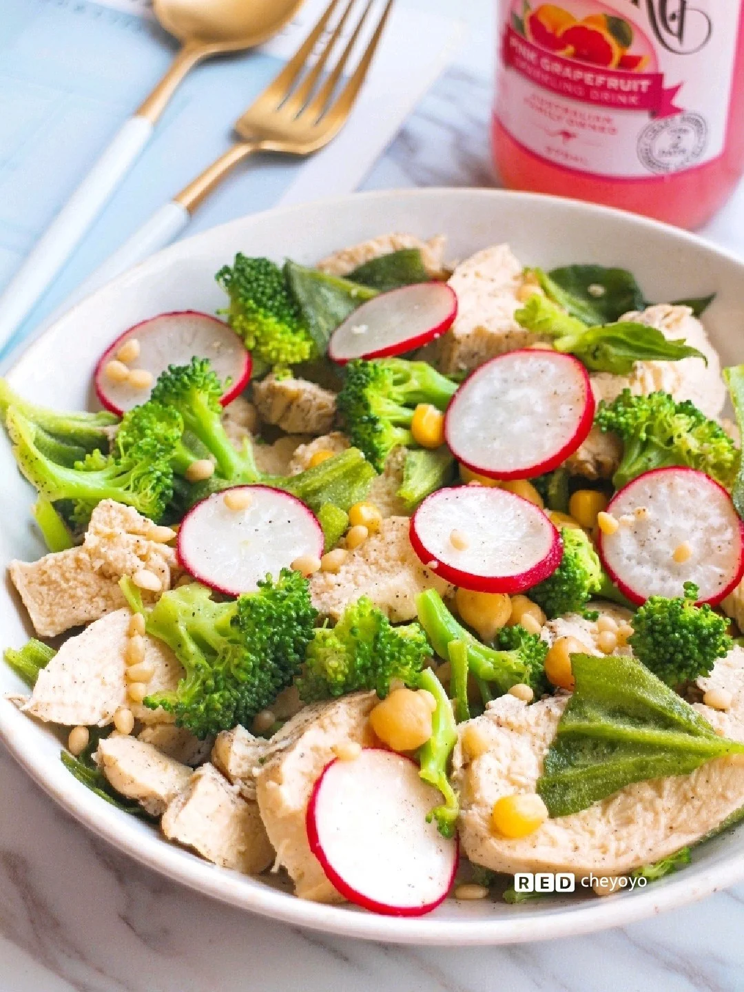 🌵越吃越瘦的减脂食谱🌵冰草鸡肉沙拉