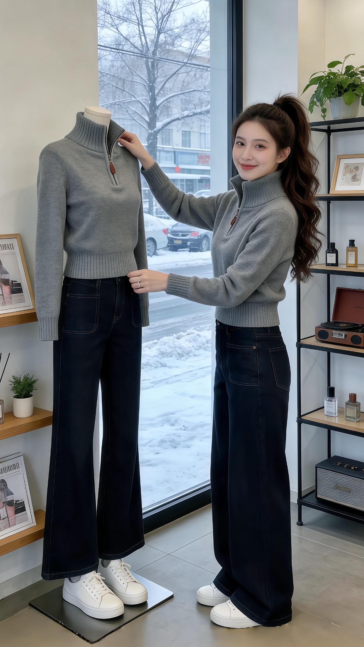 小个子一周不重样的通勤穿搭 新年战袍我回家穿哪套 冬日穿搭一周不重样 ...