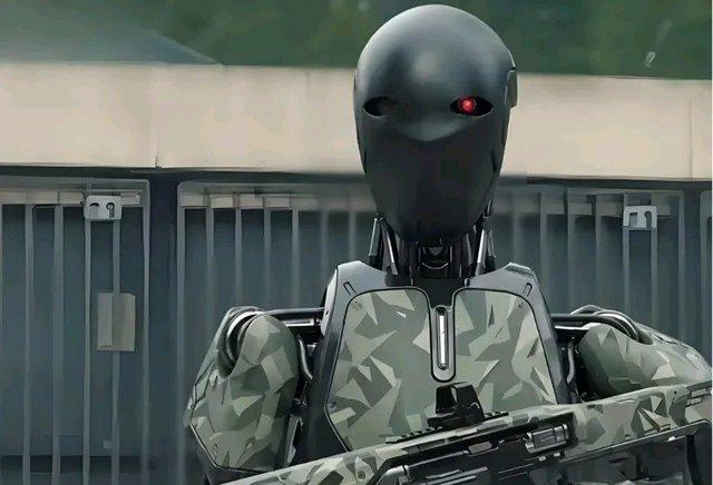 俄乌战场惊现“幻影MK - 1”持枪机器人，这简直像《终结者》走进现实！它身高1