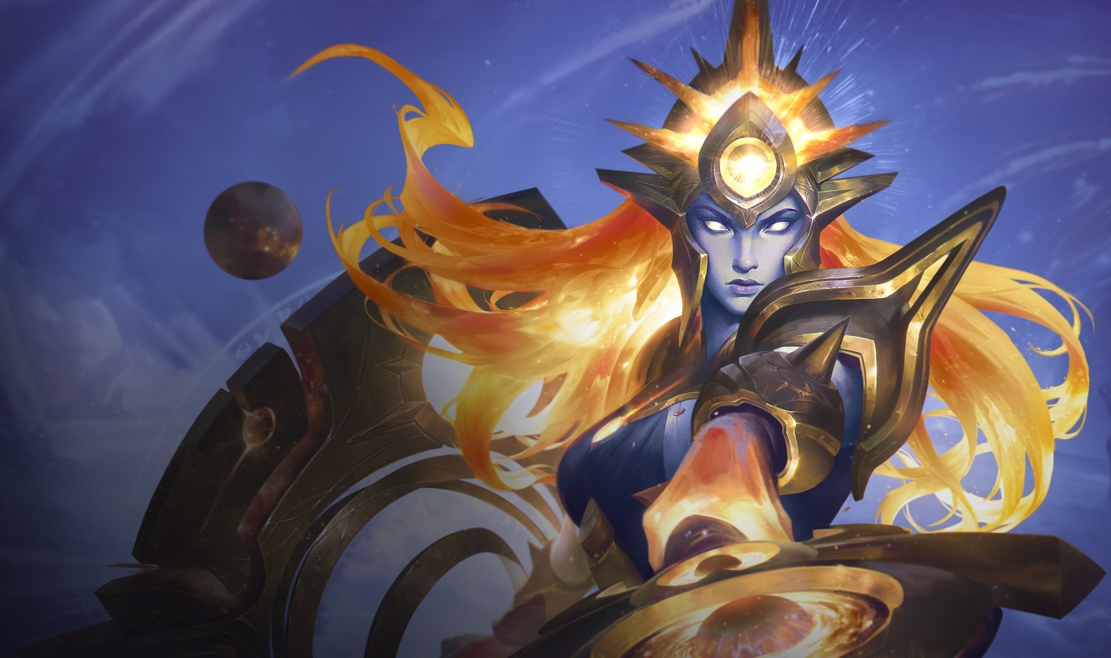 云顶之弈第17赛季星界 乐芙兰，蕾欧娜，黛安娜新皮肤原画英雄联盟