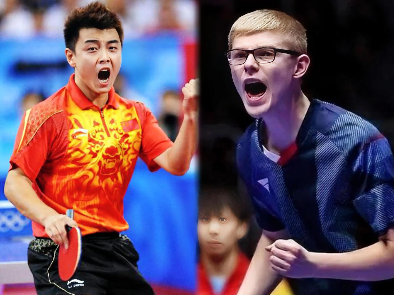 王皓与当今世界直板第一人小勒布伦实力全方位对比：

1、技术全面性：王皓占优
2