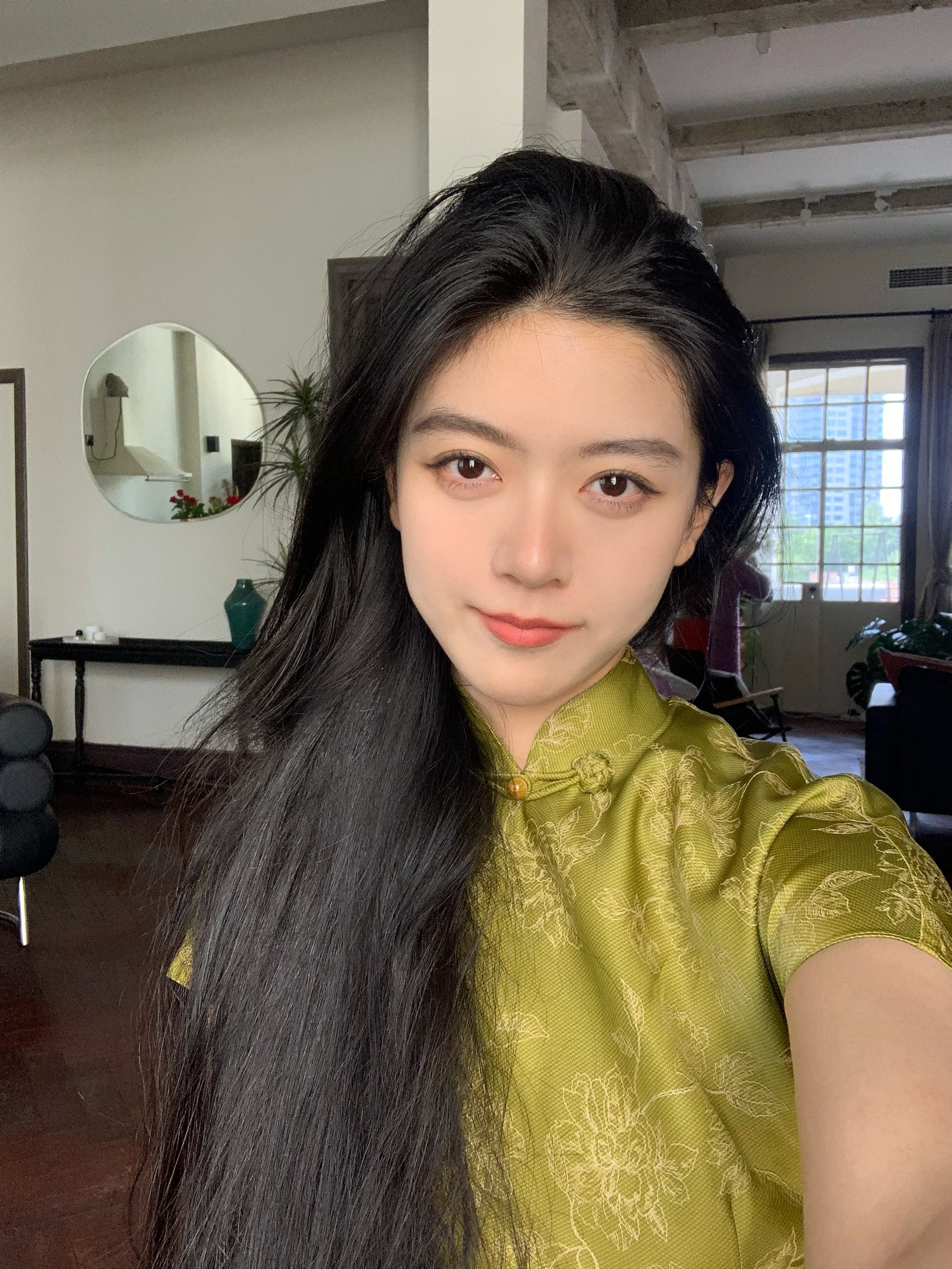 第一次穿旗袍 ​​​