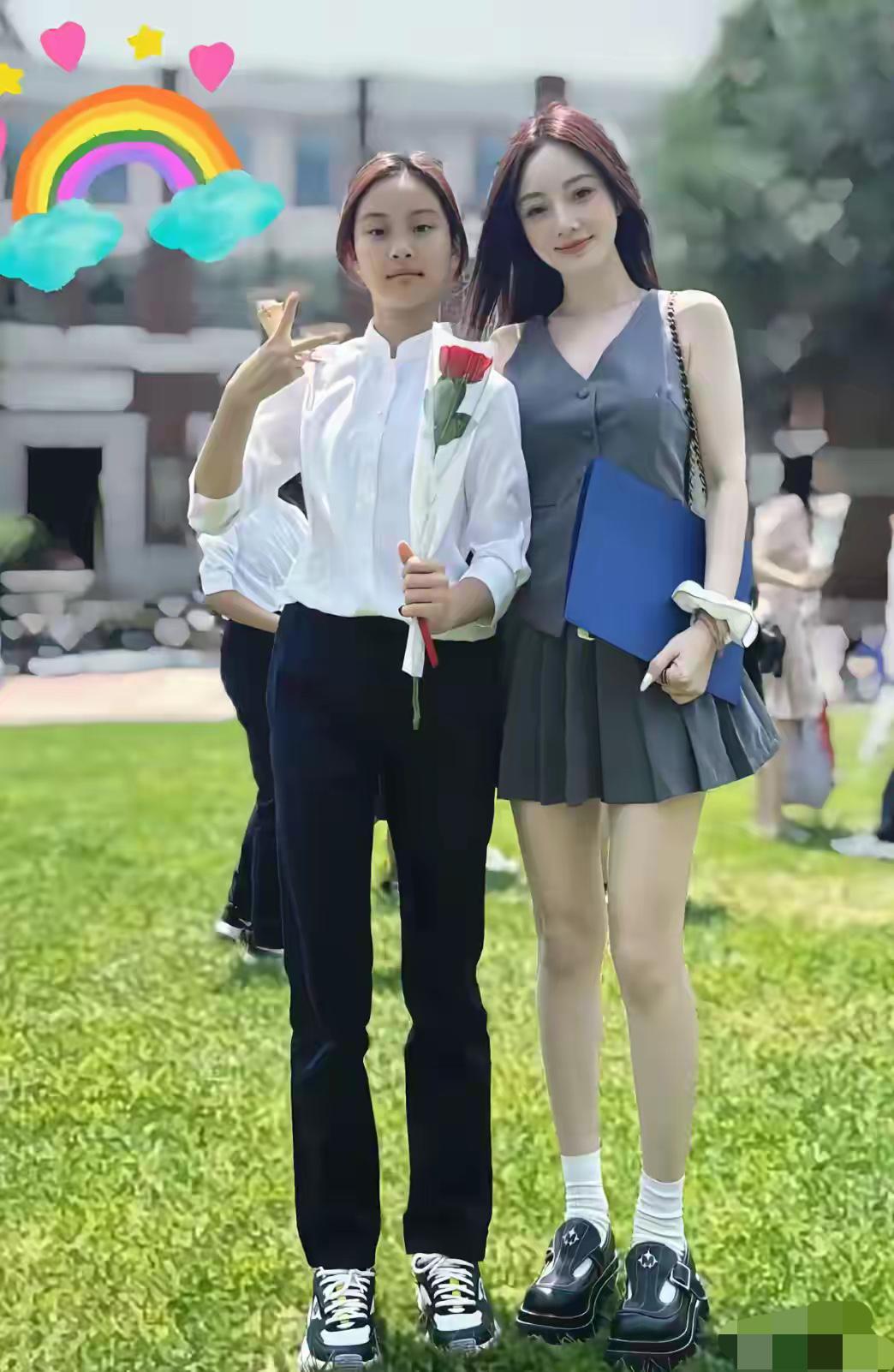 李小璐女儿挺美的，遗传了爸爸良好基因