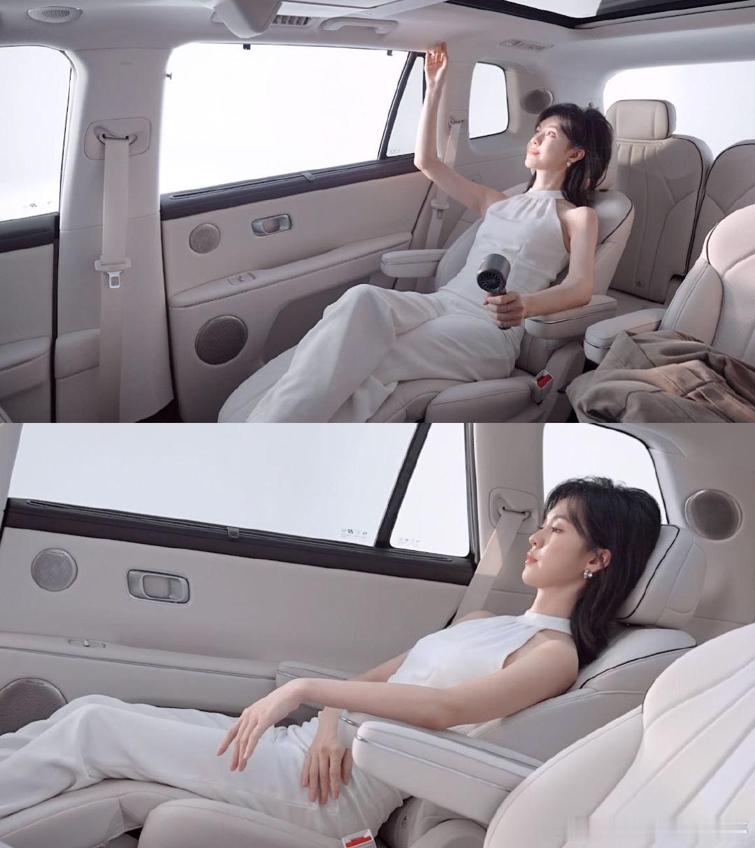 郁可唯的松弛感是奕派M8给的 开启旅途，品牌带郁可唯找寻藏着清风的远方。云栖座舱