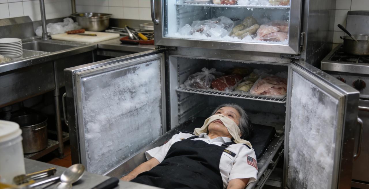 台媒：知名餐厅69岁女员工意外陈尸冰柜
 

 
2月24日，台北市一知名餐厅发