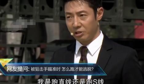 2019年在某档节目上，撒贝宁‬问狙击手：“如果有‬狙击手要干‬掉我，那我是跑‬