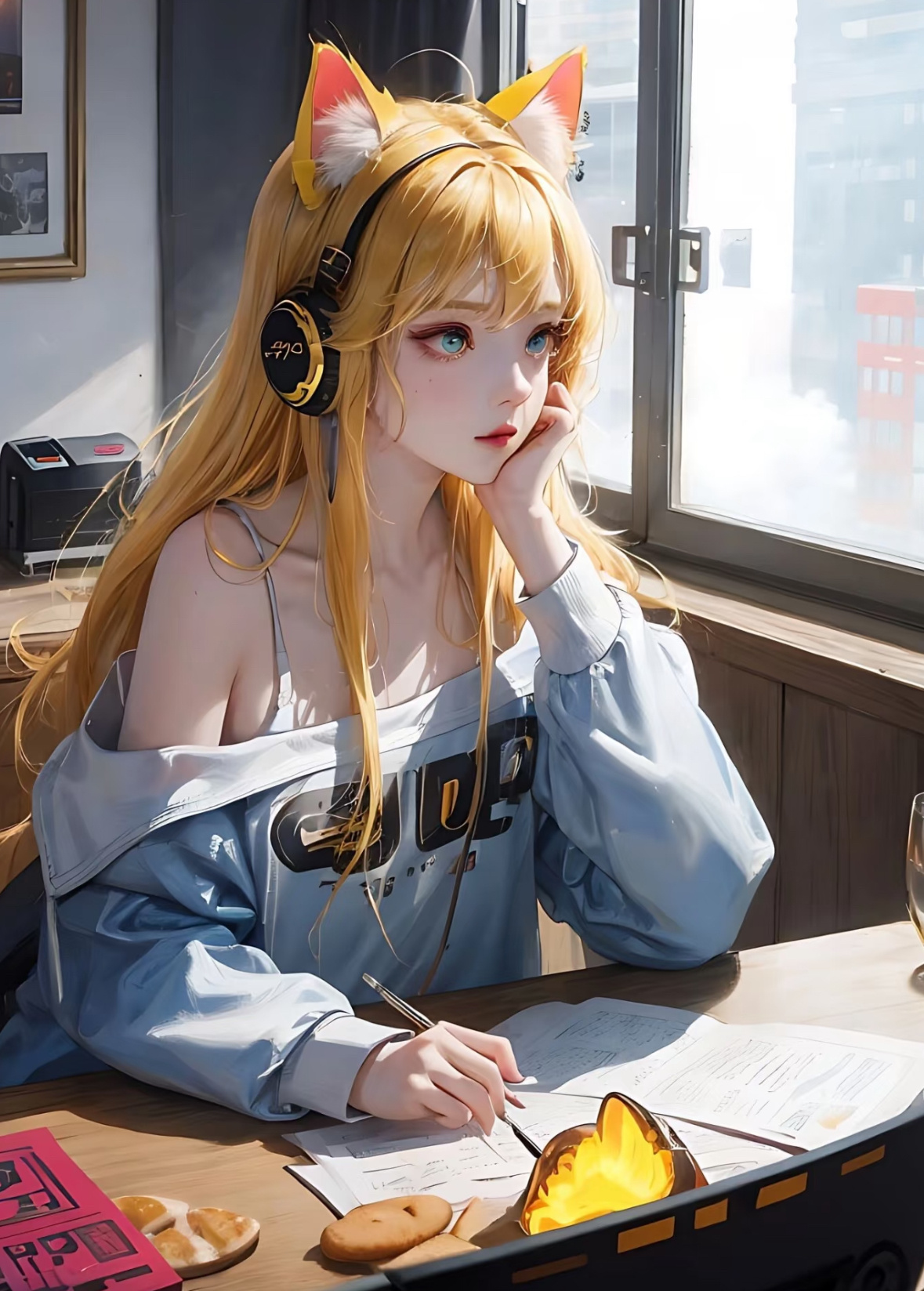耳机🎧猫耳🐱女孩头像来咯，姐妹们换起来呀！ 
