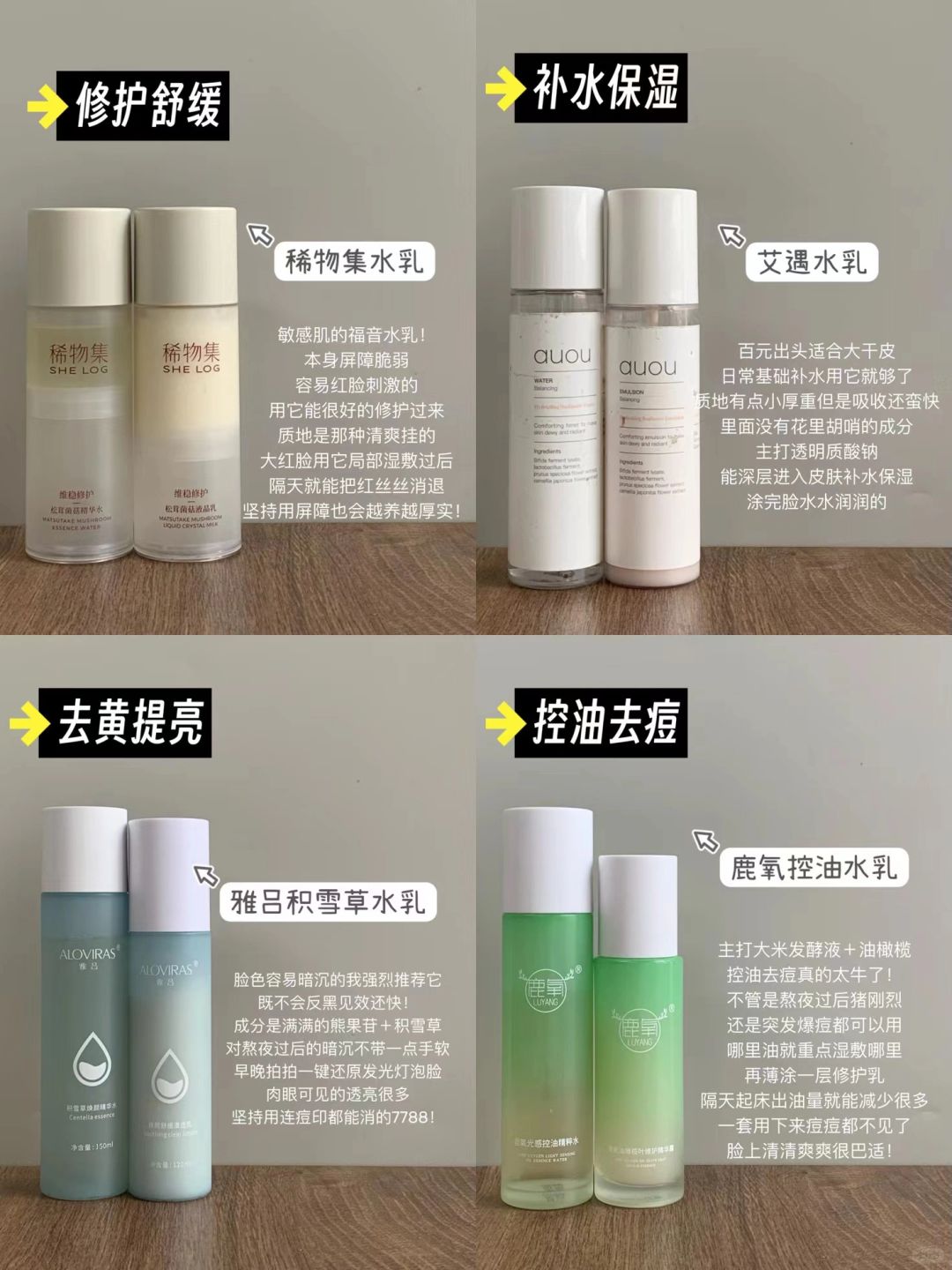 大学生答应我，这些水乳真得试试❗