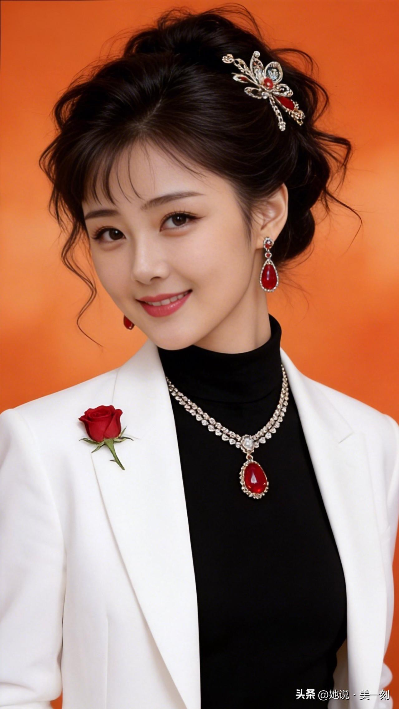 优雅红黑配，闪耀珠宝，尽显时尚魅力！💎🌹晒晒你的今日穿搭吧