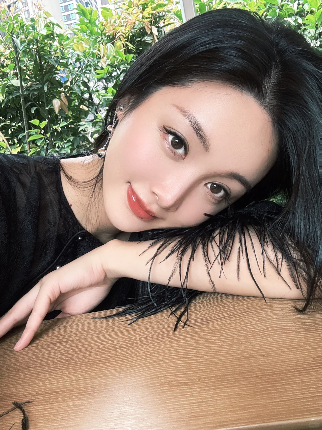 自拍的时候多来点微风吧